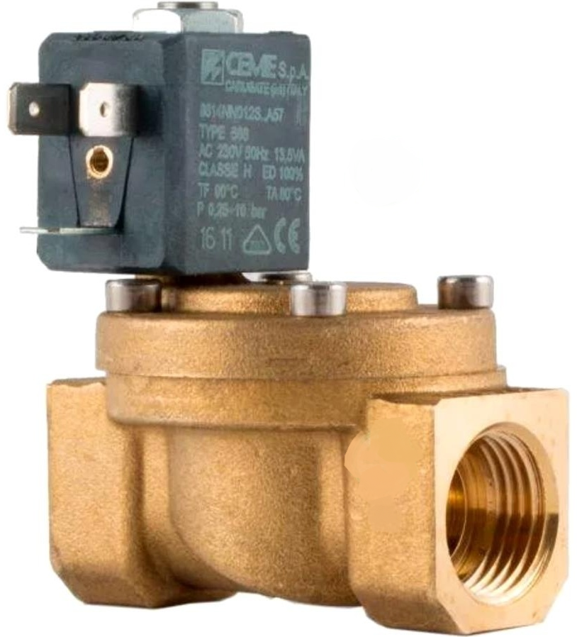 клапан соленоидный ceme d65 g 2 1/2 nbr 1x230 в 50 гц 2/2 нормально закрытый 8620nt065s bdf