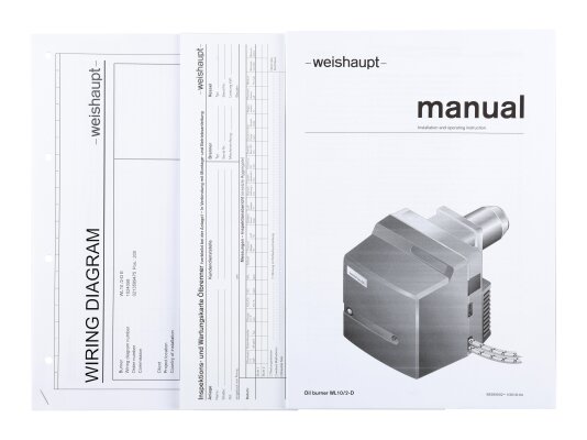 дизельная горелка weishaupt wl 10/2-d, стандартное c сервоприводом