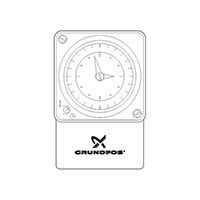 таймер grundfos ts 3/w c недельным диском, настенный монтаж (96406993)