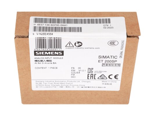 Модуль аналогового ввода Siemens, 6ES7134-6GF00-0AA1