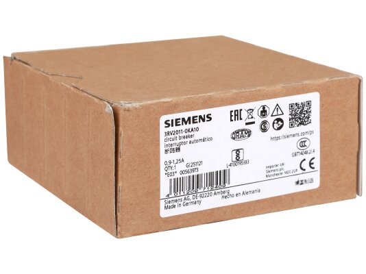 Автоматический выключатель Siemens Sirius, 3RV2011-0KA10