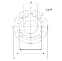 фланец grundfos из нержавеющей стали dn 25 pn25 405285