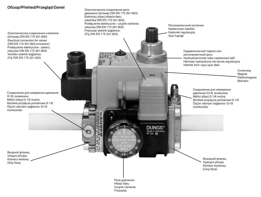 газовый мультиблок dungs mb-dle 403 b01 s50 226783