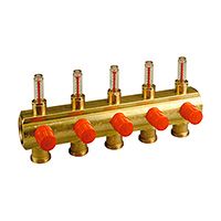 коллектор подающий распределительный giacomini 1 x18 /7 r553sy007