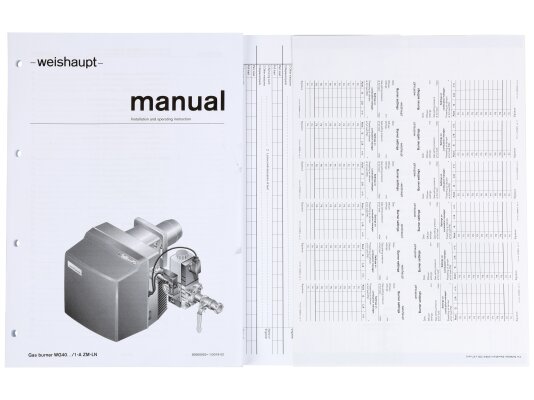 газовая горелка weishaupt wg40n/1-a, 2, zm-ln