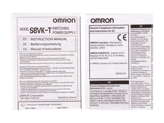 Блок питания Omron S8VK-T96024