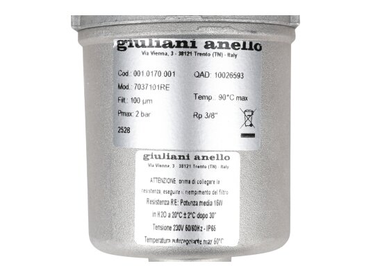 жидкотопливный фильтр giuliani anello 70371/01re