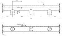 коллектор всасывающий ду100/ду80 3 насоса 4-3 с фланцами mondeo 5md100300-405