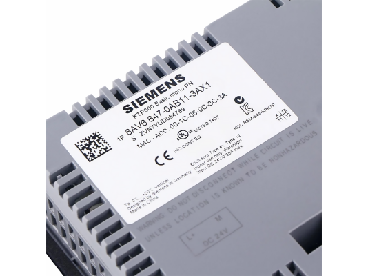 Панель оператора Siemens KTP600, 6AV6647-0AB11-3AX1