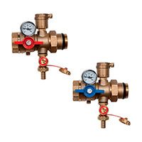 комплект многофункциональных кранов giacomini для коллекторов r269ty035