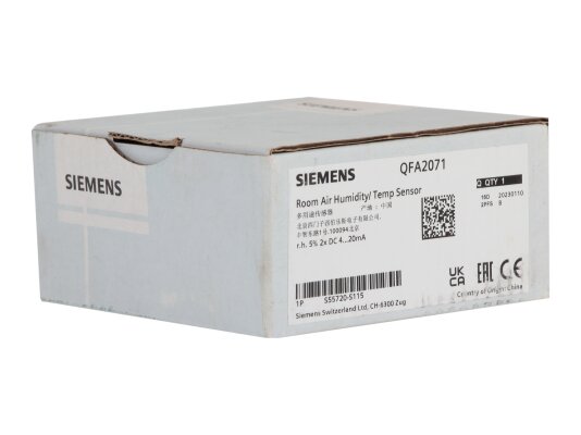 датчик влажности и температуры siemens qfa2071
