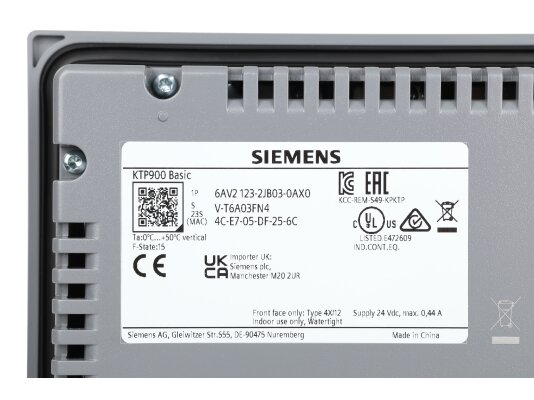 Панель оператора Siemens KTP900 Basic, 6AV2123-2JB03-0AX0