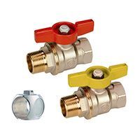 Кран шаровой GIACOMINI полнопроходной R914 1 с шаром DADO R914X025