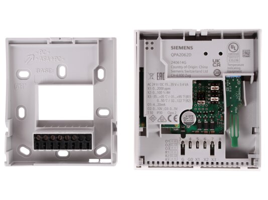 комнатный датчик качества воздуха siemens qpa2062d