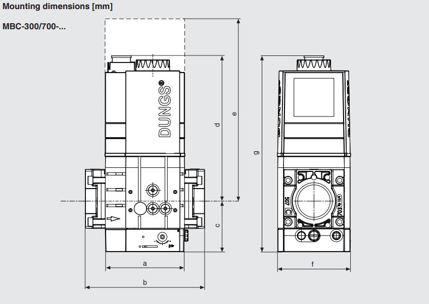 газовый мультиблок dungs mbc-700-se-s82 261652