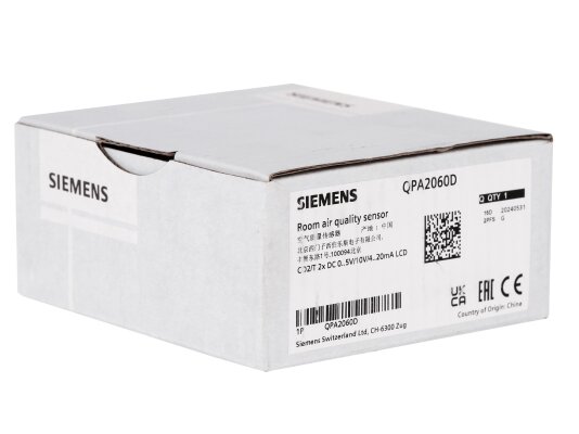 комнатный датчик качества воздуха siemens qpa2060d