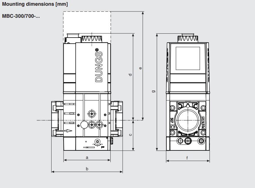 газовый мультиблок dungs mbc-1200-se-s02 256623