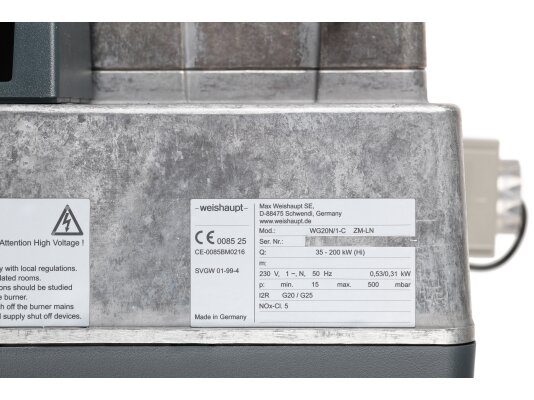 газовая горелка weishaupt wg20n/1-c, 1, zm-ln