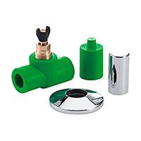 вентиль giacomini с розеткой и колпачком 25 (h173ax034)