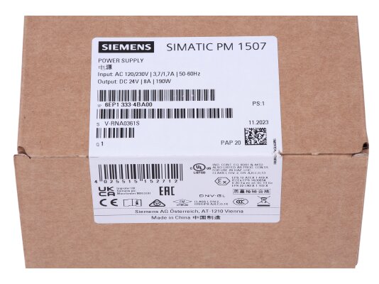 Регулируемый блок питания Siemens, 6EP1333-4BA00