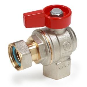 кран шаровой giacomini угловой вн. резьбой 3/4 f x 3/4 гайка