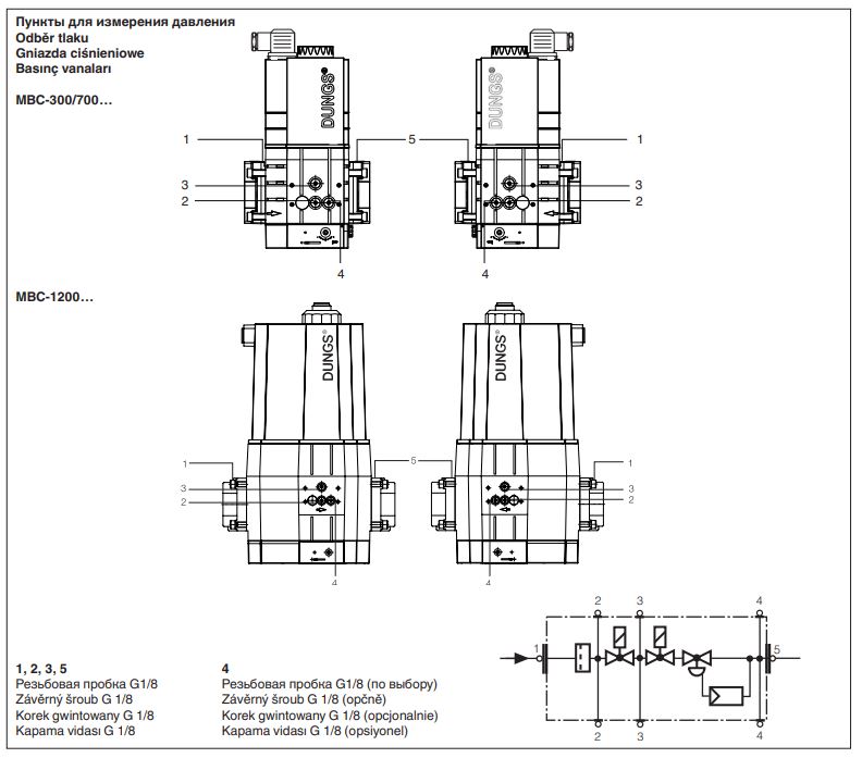 газовый мультиблок dungs mbc-1200-se-s02 256623