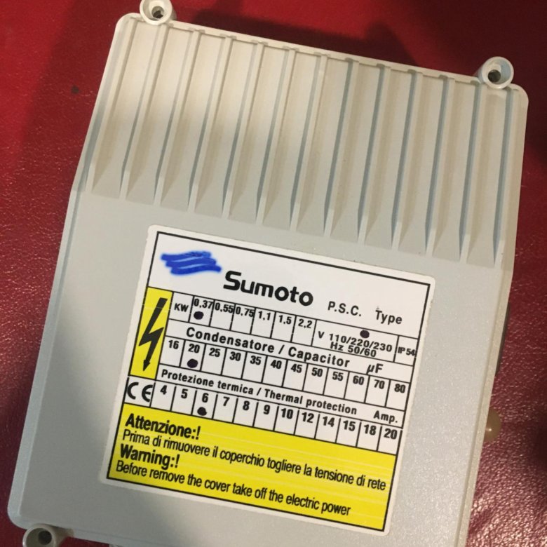 конденсаторный блок opm p.s.c. 050 0,37 квт 1x230 в 20мкф sumoto 14020015