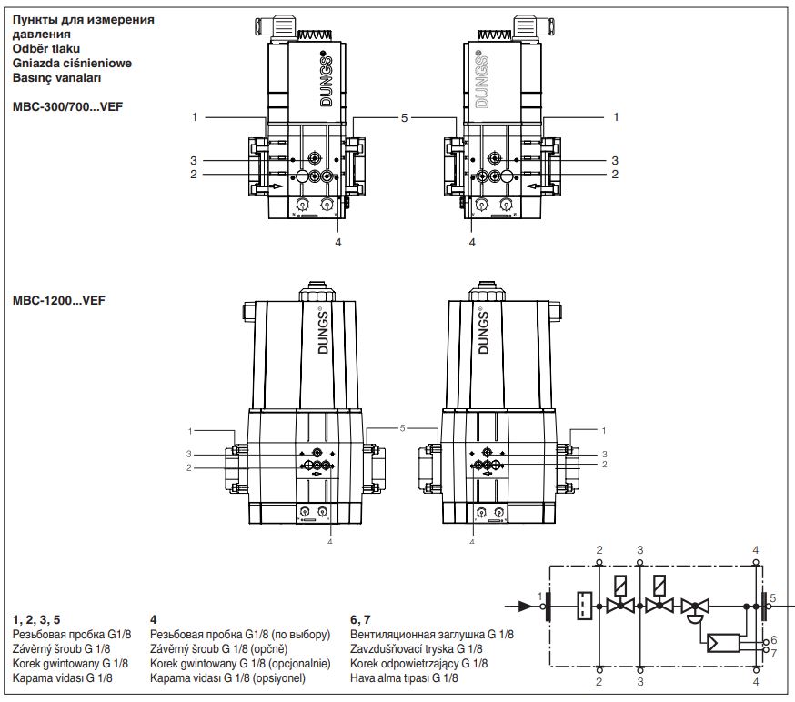 газовый мультиблок dungs mbc-1200-vef 243413