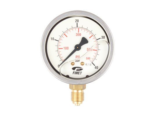 жидкотопливный манометр fimet 0 - 40 бар ecoflam 65013393