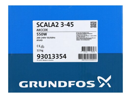 самовсасывающая насосная установка grundfos scala2 3-45