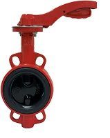 затвор дисковый поворотный межфланцевый rushwork ду250 pn16 200-250-16