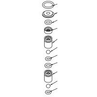 комплект шарового клапана a22-a ptfe-ceramic 30-80 л/ч etatron kva0001701er