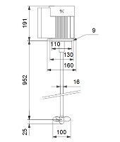 Электрическая мешалка Grundfos для бака 300 л PP E/X 950-100 98165432