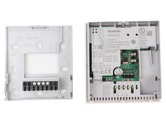 комнатный датчик углекислого газа siemens qpa2002d