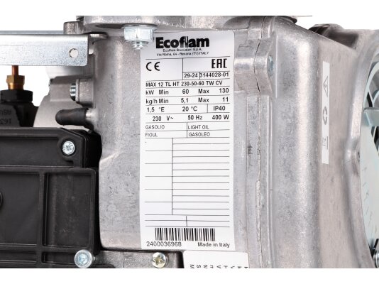 дизельная горелка ecoflam max 12 tl ht tw cv с фильтром в комплекте
