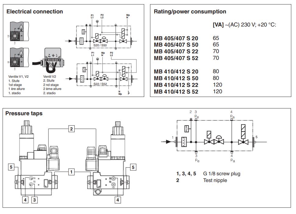 газовый мультиблок ecoflam mb-zrdle 412 b01 s22 65300618
