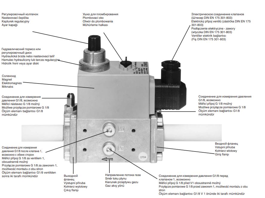 газовый мультиблок dungs mb-dle 403 b01 s50 226783