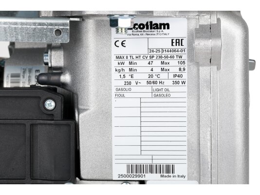 дизельная горелка ecoflam max 8 tl ht cv sp tw с фильтром в комплекте