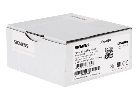 комнатный датчик углекислого газа siemens qpa2080