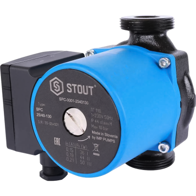 Насос циркуляционный 25/80-180, STOUT SPC-0010-2580180