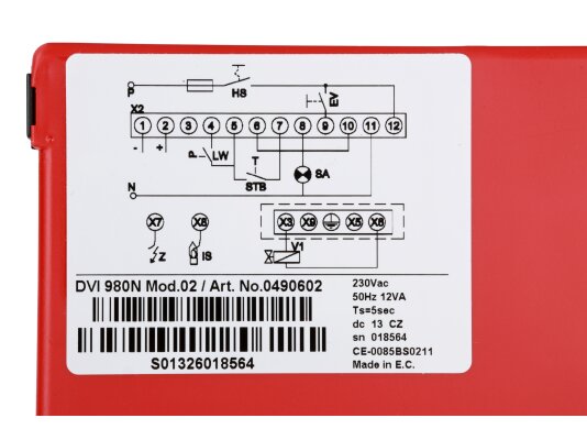 менеджер горения resideo dvi 980n mod.02