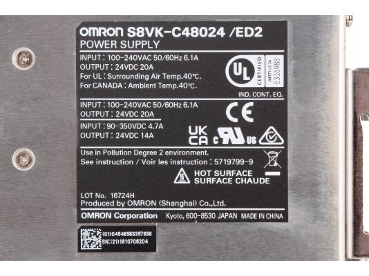 Блок питания Omron S8VK-C48024/ED2