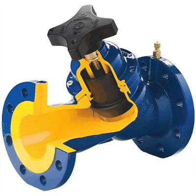 Клапан балансировочный Zetkama 447A-065-C-72 Ду065 Pу16 Ф/Ф Тмакс=120°C 447A-065-C-72