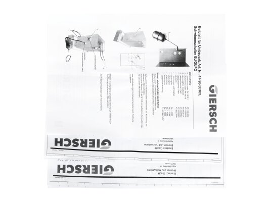комплект переоборудования giersch, 47-90-30103
