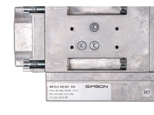 газовый мультиблок simson mb-dle 420 b01 s20, 4-33 мбар