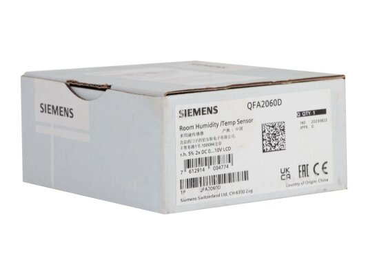 датчик влажности и температуры siemens qfa2060d