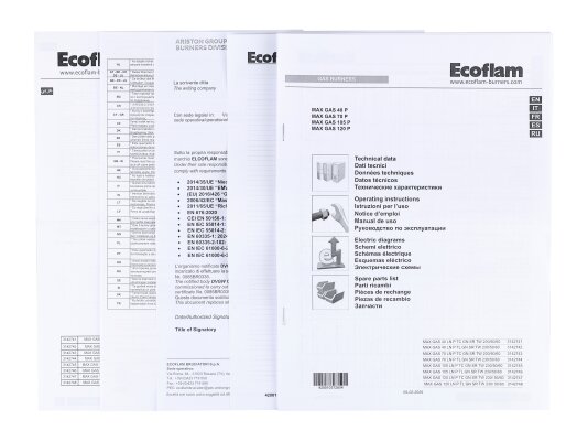 газовая горелка ecoflam max gas 70 p tl ht cv tw