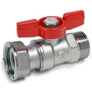 Кран шаровой GIACOMINI 1/2 M x 1/2 гайка красн. рук. R254PX012