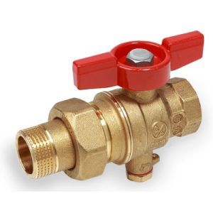 Кран шаровой GIACOMINI для зонда с отводом 3/4 F x 3/4 M (R859TY005)