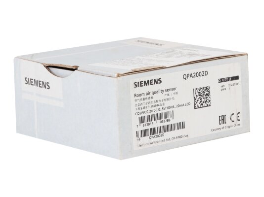 комнатный датчик углекислого газа siemens qpa2002d
